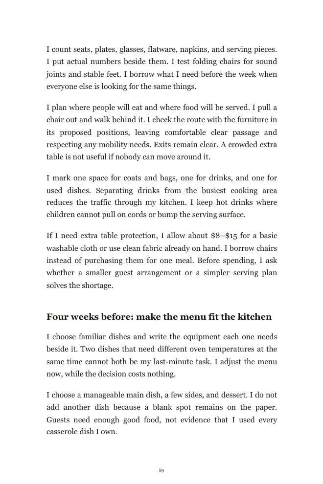 Book page: the six-week hosting countdown